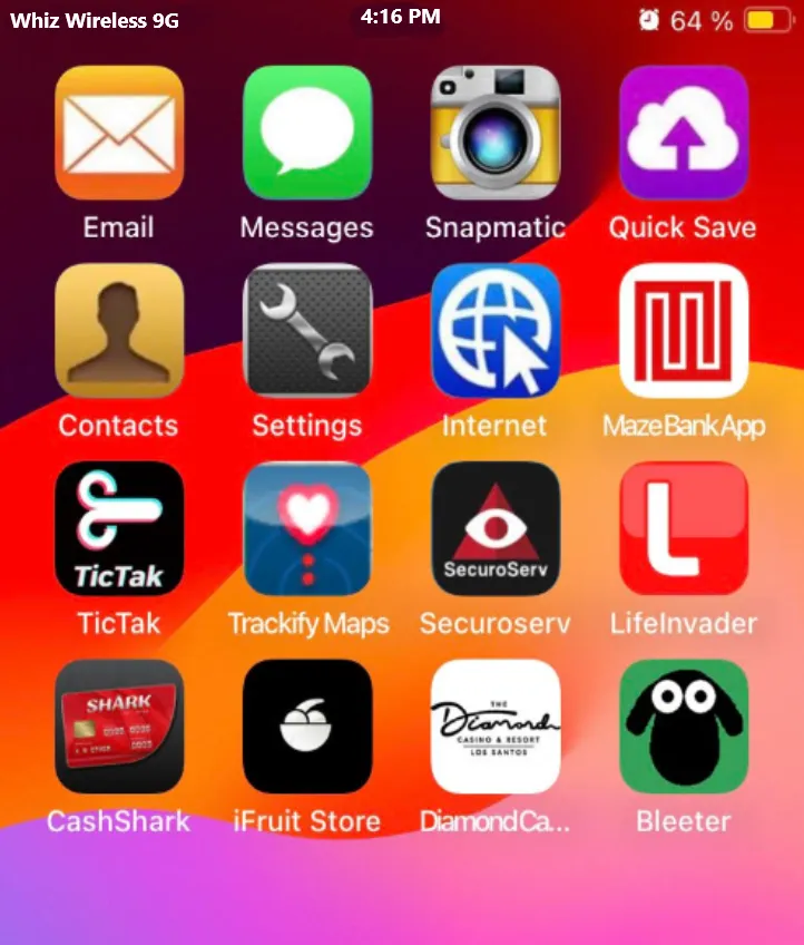 Registros de apps e sites in-game para GTA 6